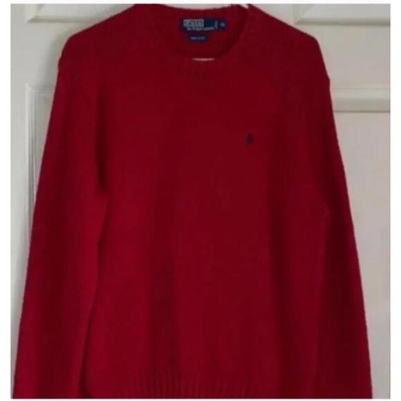 POLO RALPH LAURENSWEATER RED PULLOVER SZXXL MEN CREWNECK